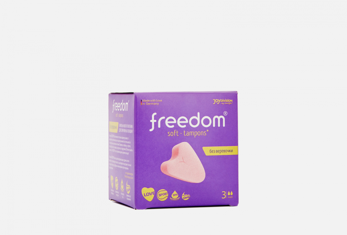 Тампоны гигиенические Soft-Tampons Freedom Mini, 3 шт 12231jd - Joy Division - Тампоны - Купить